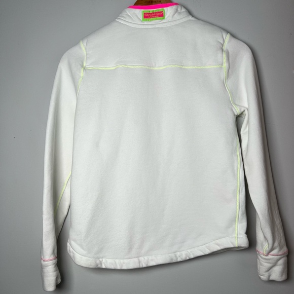 Vineyard Vines White Pullover with Neon Details Girls XL 16 - Picture 3 of 6